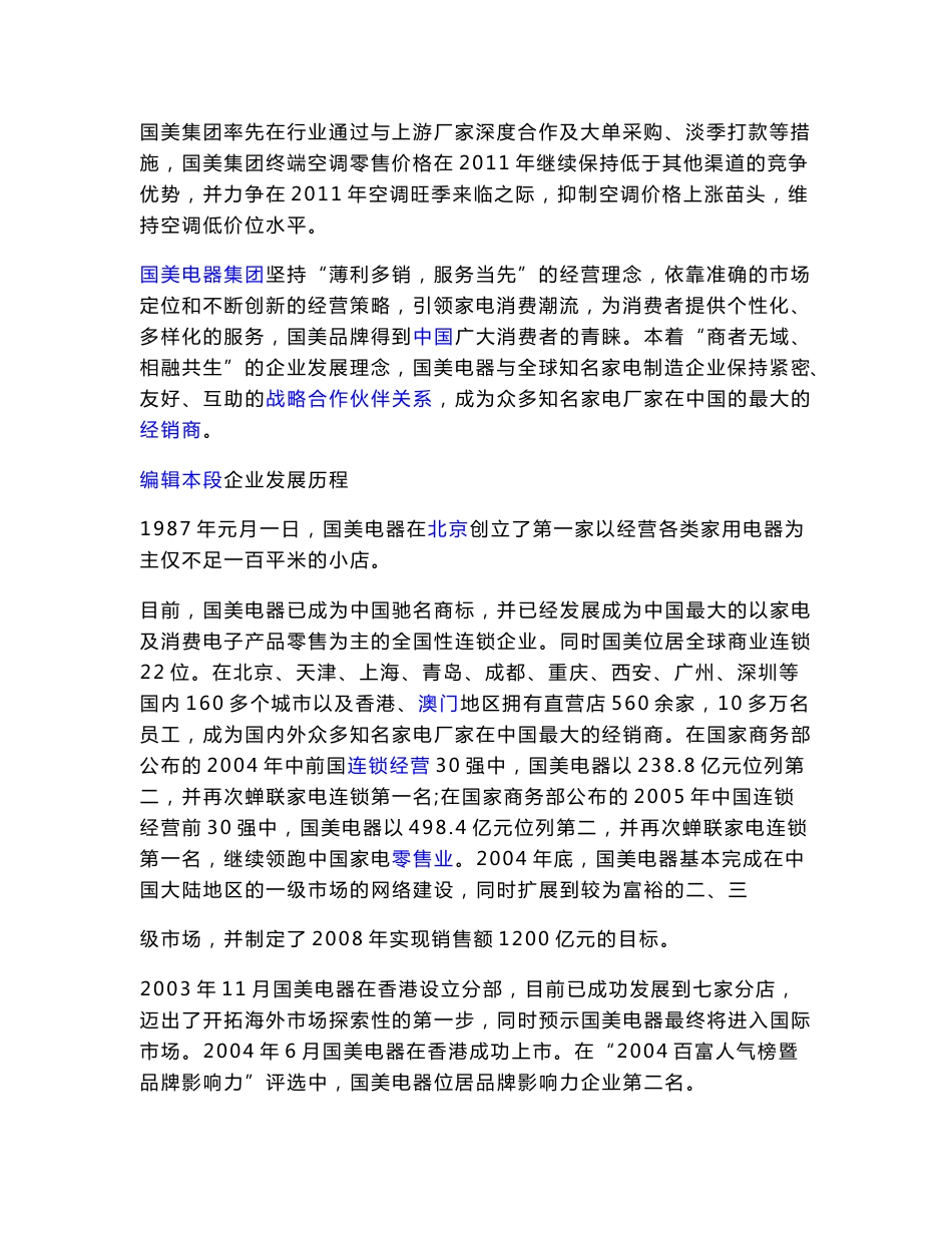 国美电器财务分析报告_第2页