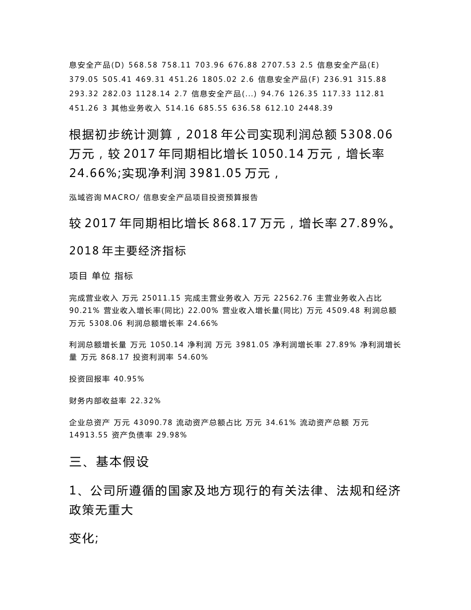 信息安全产品项目投资预算报告_第3页