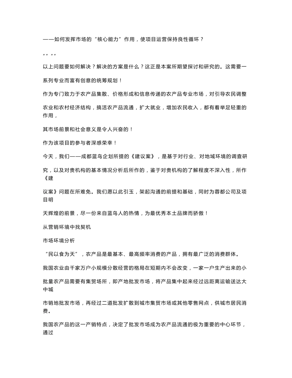 XXX农产品会展中心营销策划方案_第2页