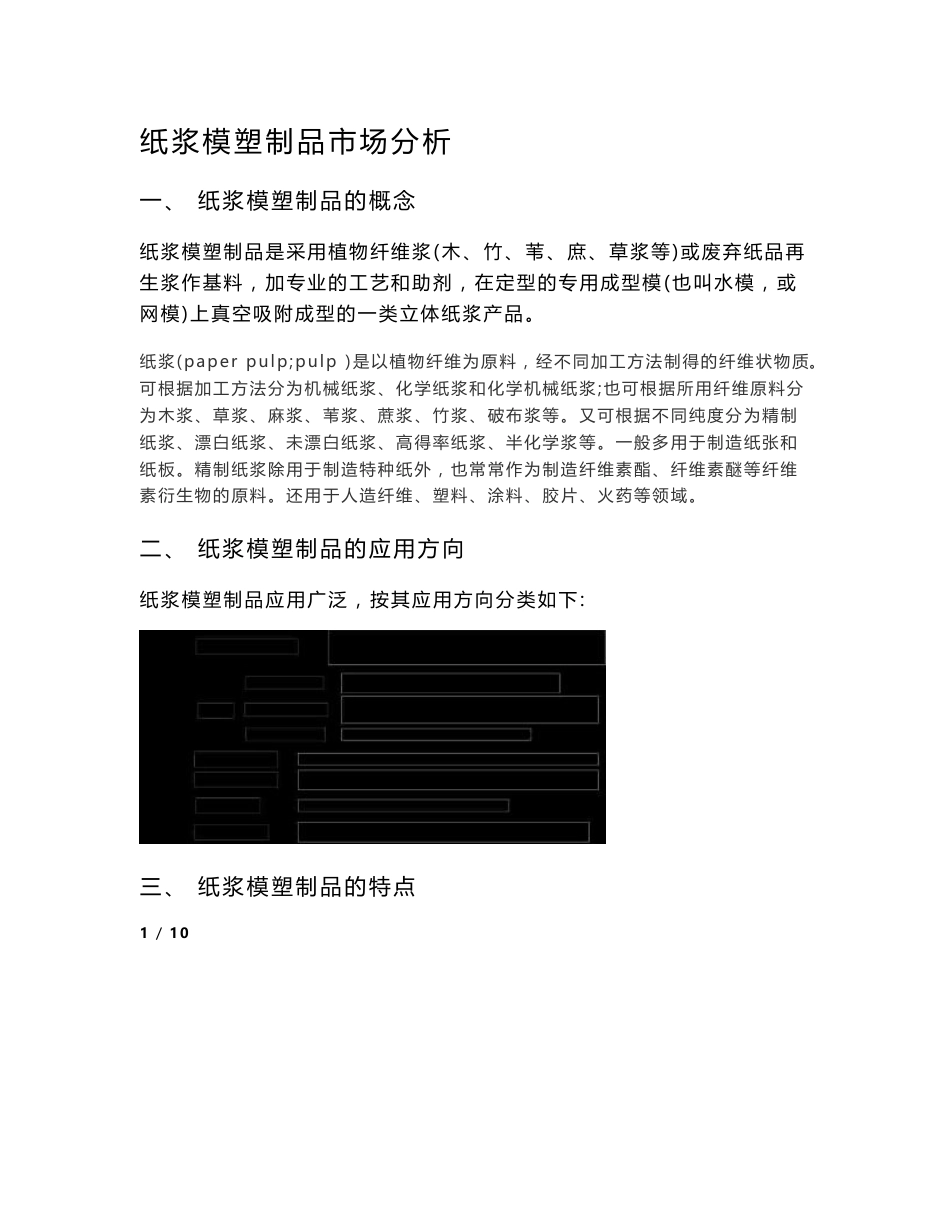 纸浆模塑制品市场分析_第1页