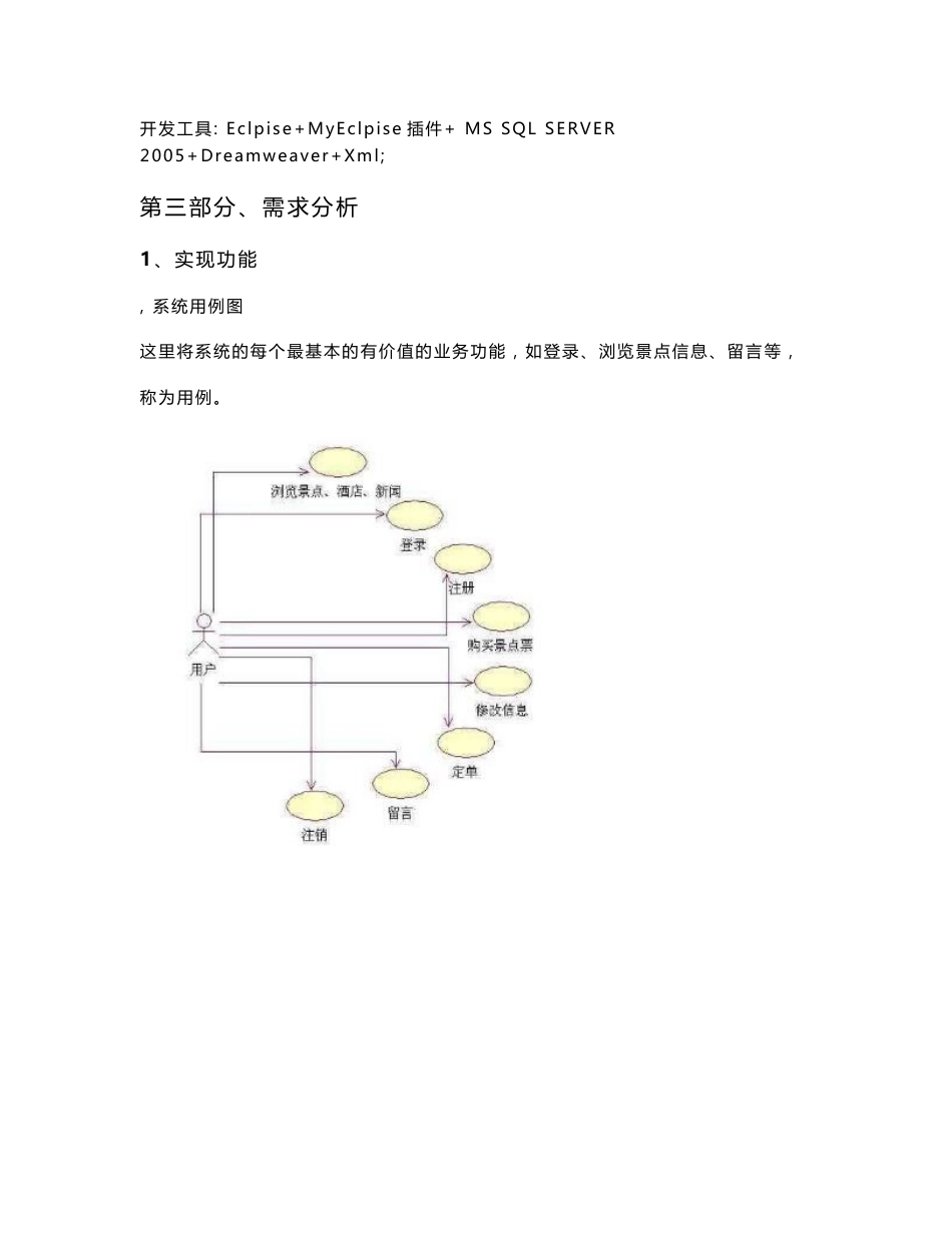 E起游旅游网需求分析说明书_第3页