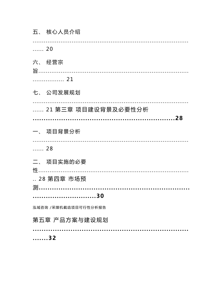 采煤机截齿项目可行性分析报告-模板_第3页