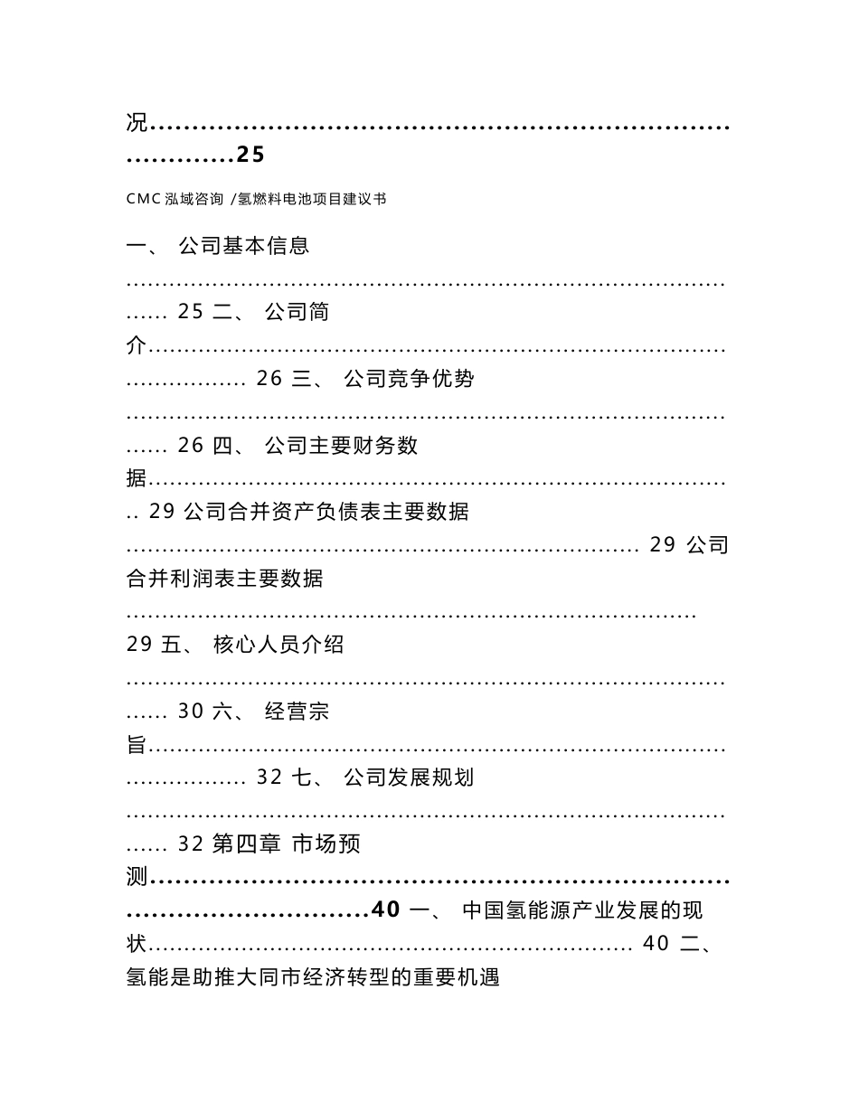 氢燃料电池项目建议书（范文）_第3页