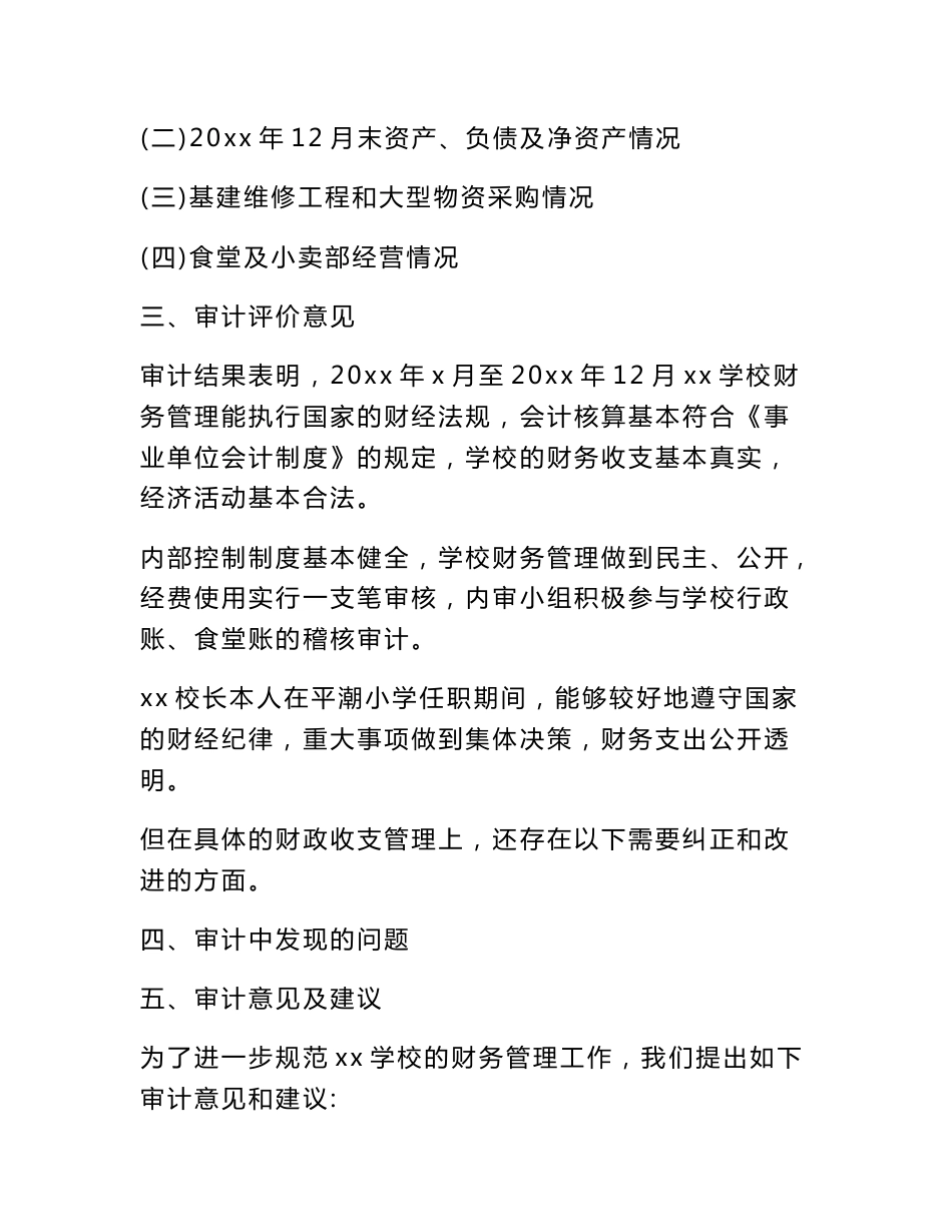 财政财务收支审计报告模板_第2页