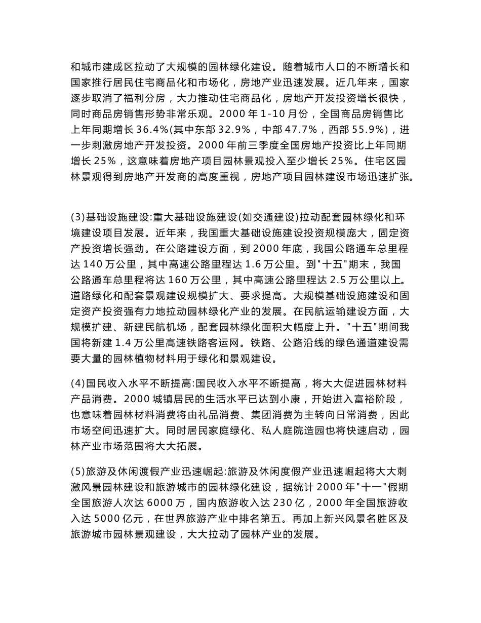 园林技术专业人才需求与专业调研报告_第3页