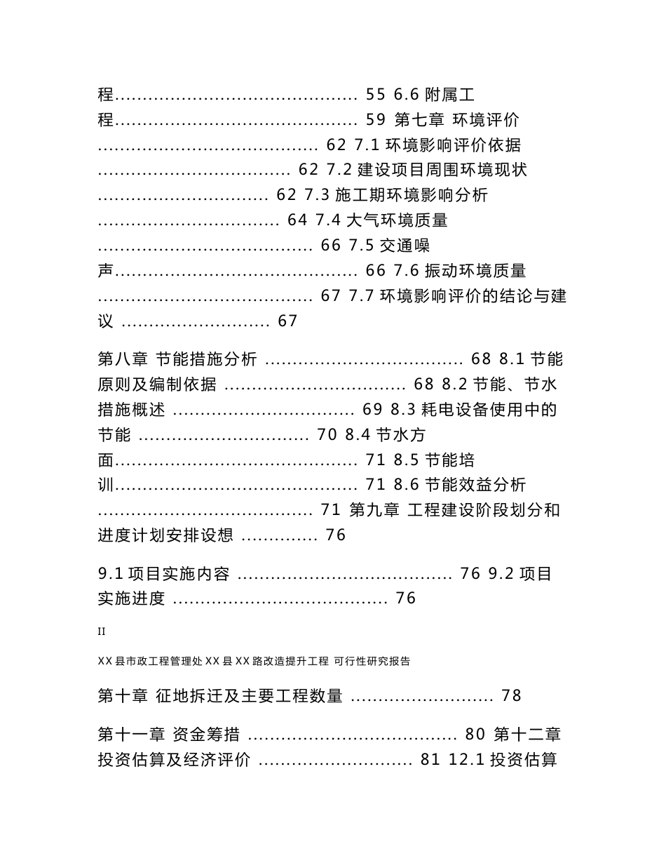 淄博市XX县XX市政道路提升改造项目可行性研究报告_第3页