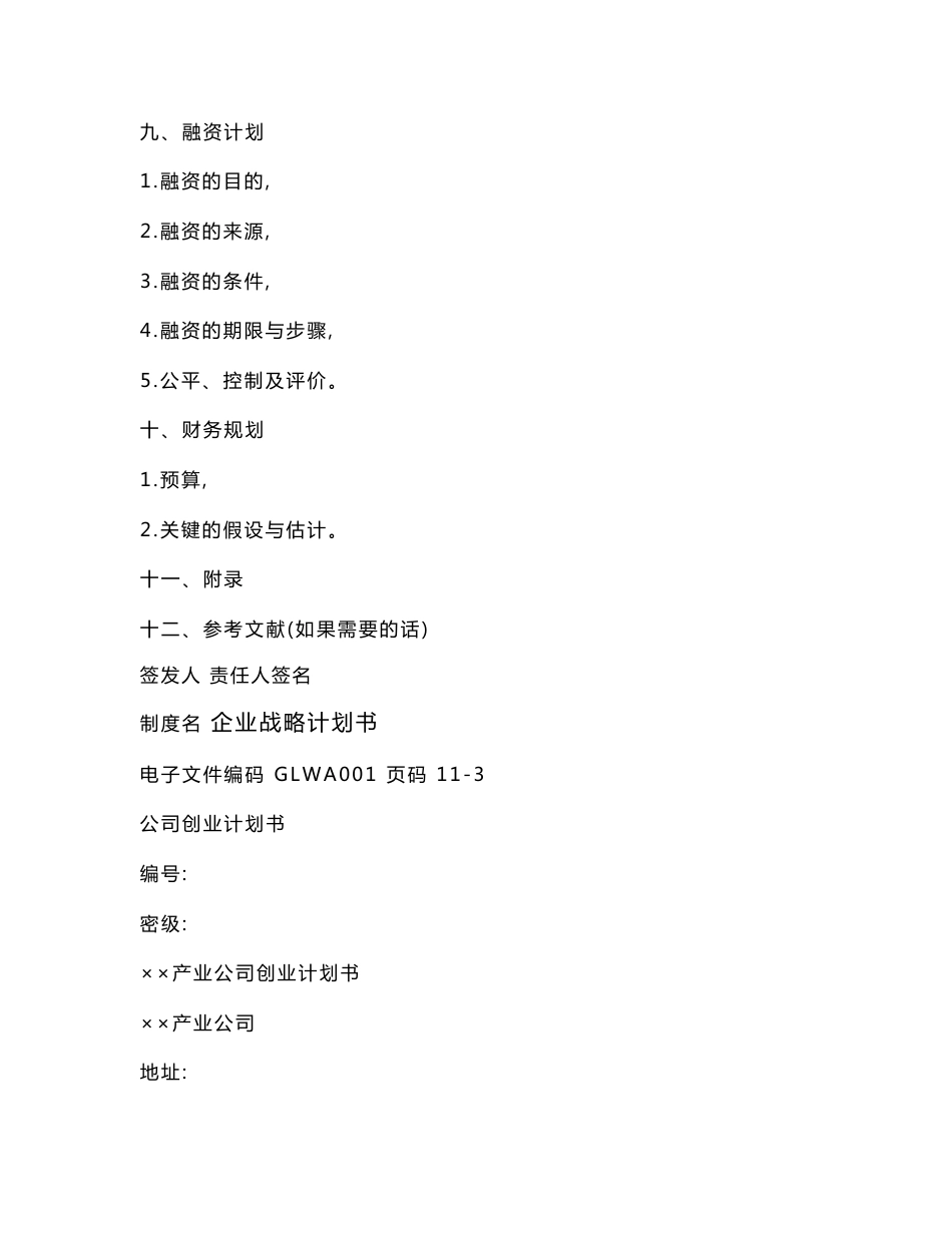 企业战略管理计划书_第3页