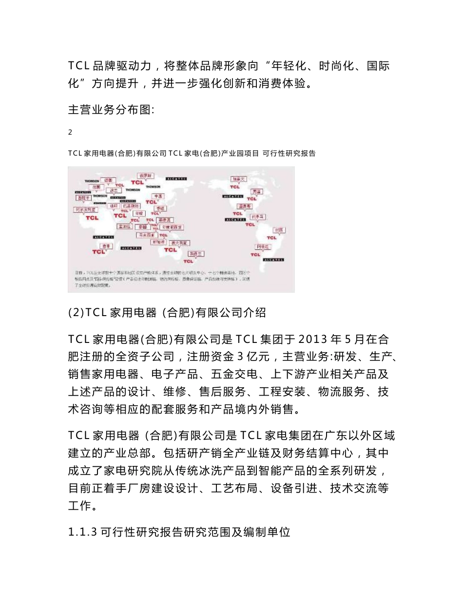 TCL家用电器（合肥）有限公司TCL家电（合肥）产业园项目（冰箱洗衣机）可行性研究报告_第3页