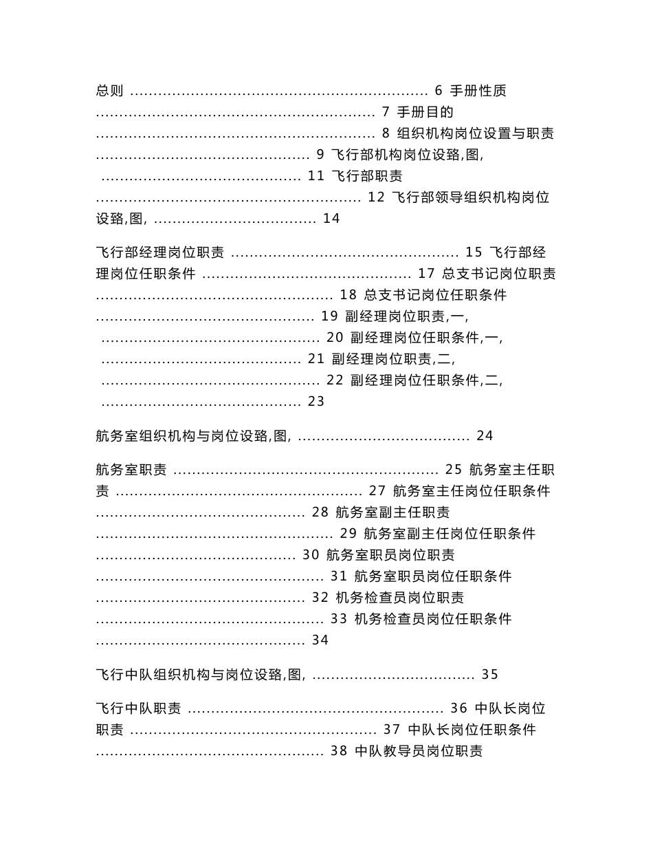 南方航空公司规范化基础管理总册之飞行部工作手册(csn)-组织机构岗位设置与职责+业务工作流程和规章制度+绩效考核_第3页