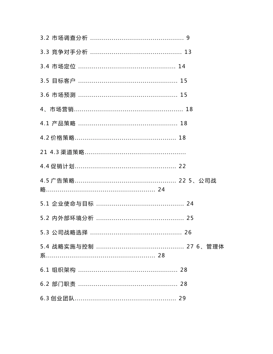 互联网+  项目计划书【例】_第2页