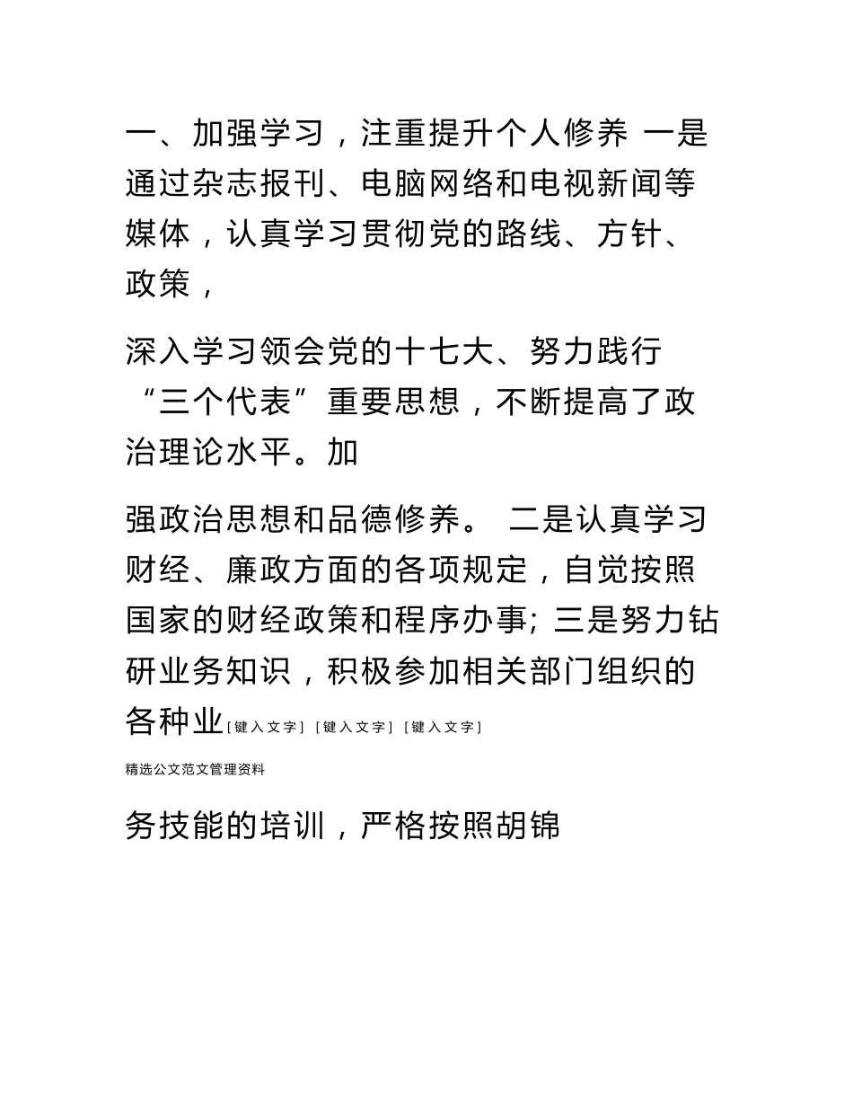 财务会计专业技术工作总结_第2页