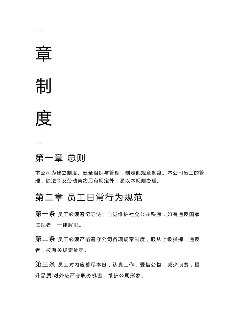网络科技公司规章制度_第1页