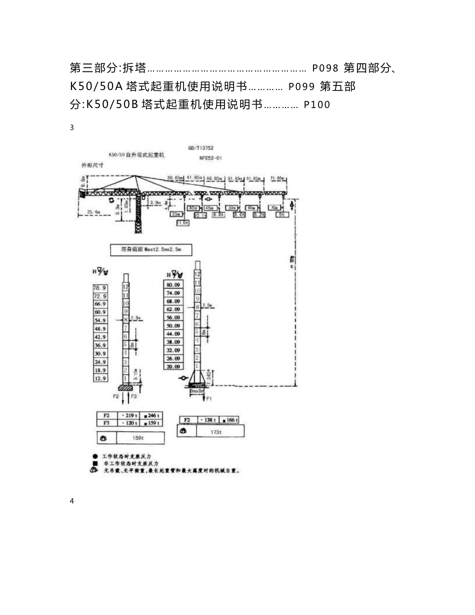 K50-50塔式起重机使用说明书-安装手册_第3页