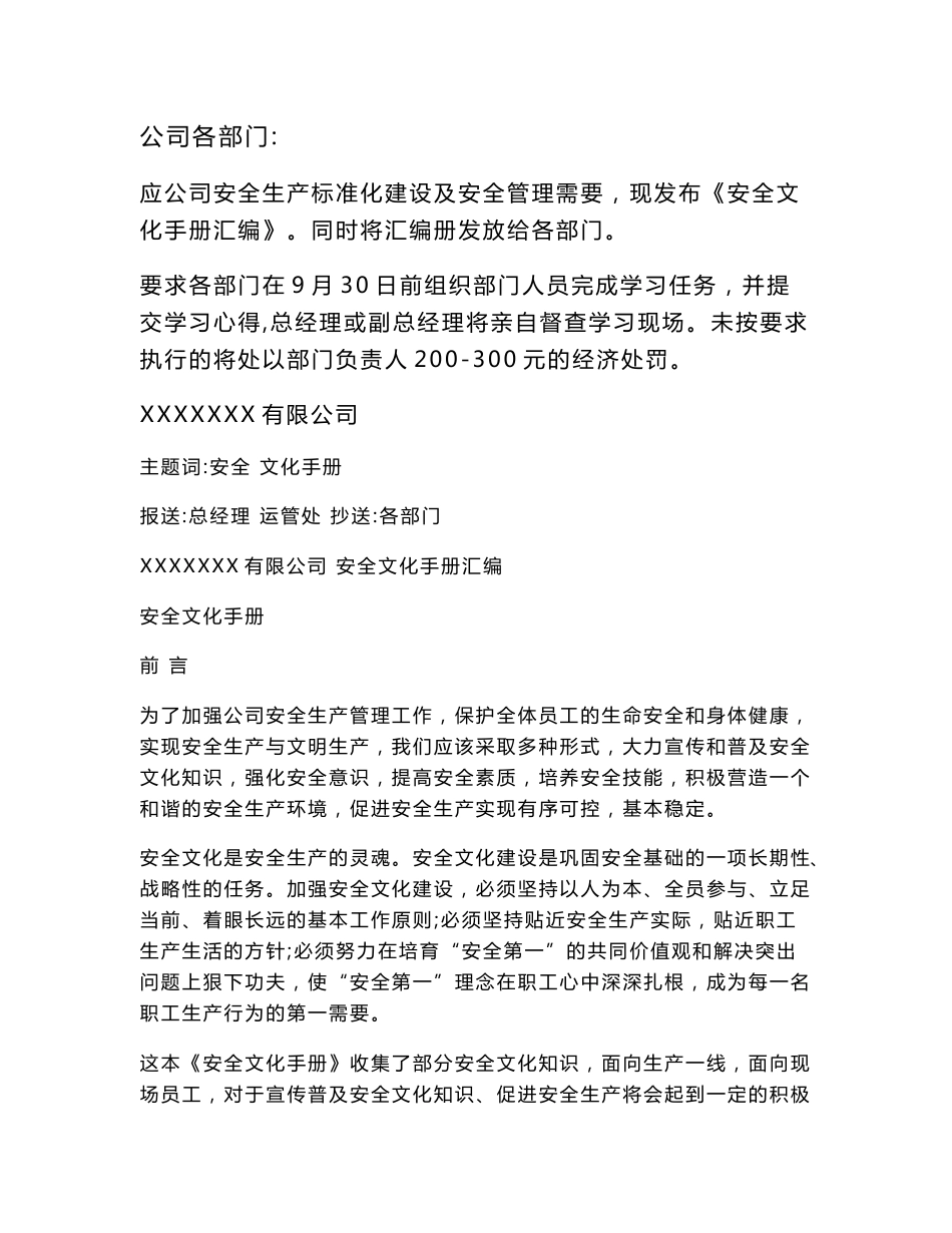 道路危险货物运输企业安全生产标准化安全文化手册定稿版_第2页