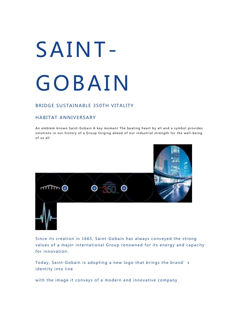 【产品手册】圣戈班SaintGobain_公司宣传册Brochure_Today_市场营销策划_世界_第3页