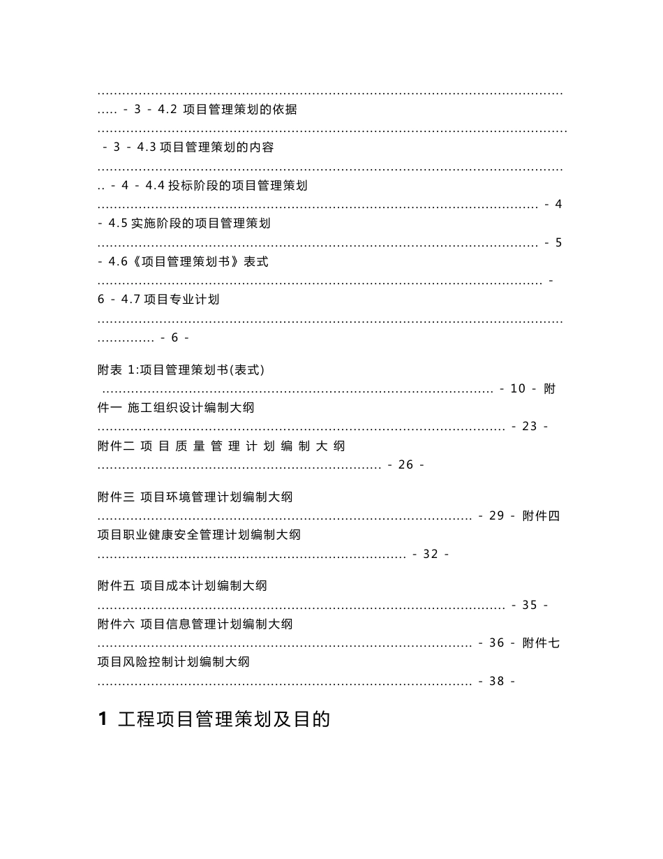 工程项目管理策划书指南_第2页