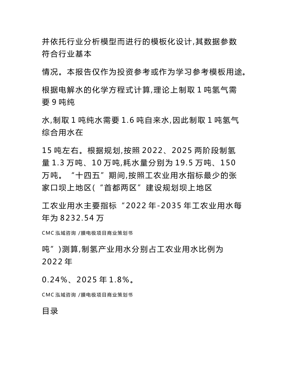 膜电极项目商业策划书-范文_第2页
