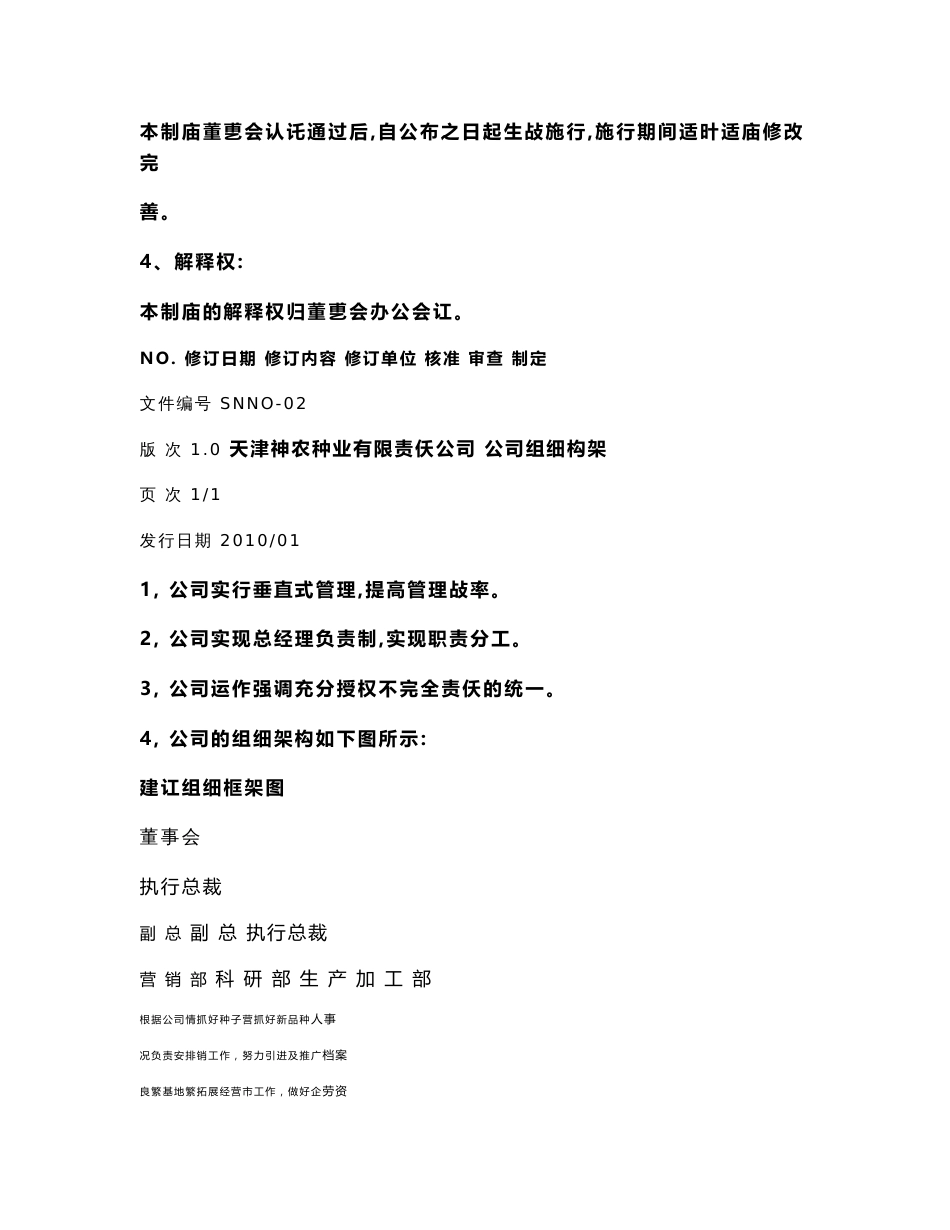 2020管理与人事天津神农种业有限责任公司管理制度_第3页