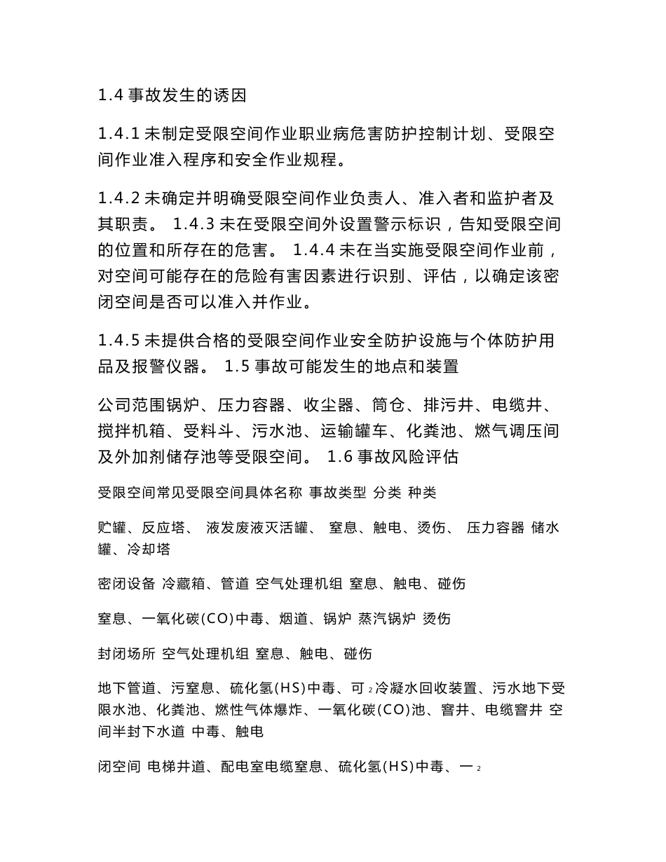 有限空间事故专项应急预案_第3页