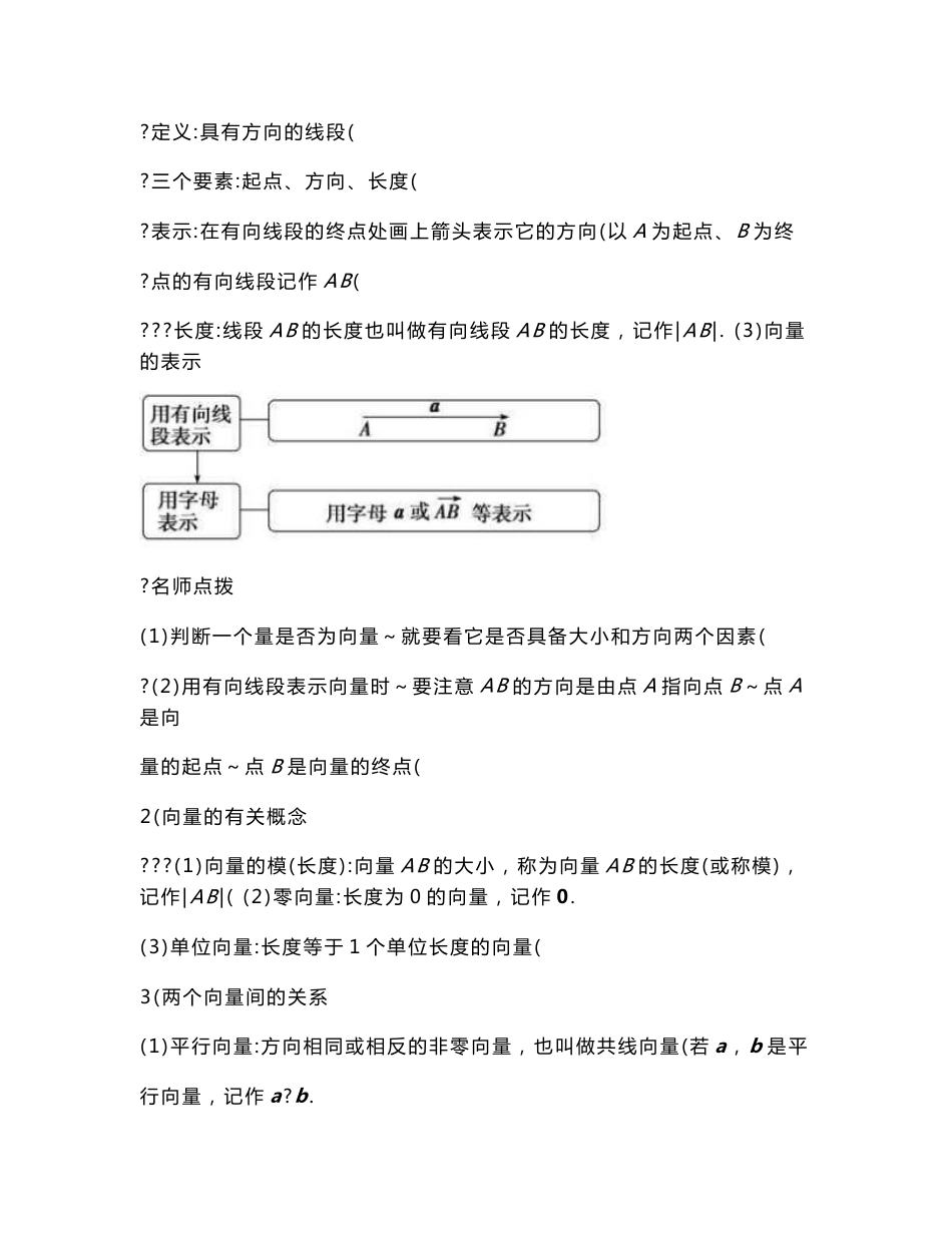 新教材 人教A版高中数学必修第二册全册各章节知识点考点汇总及解题规律方法提炼_第3页