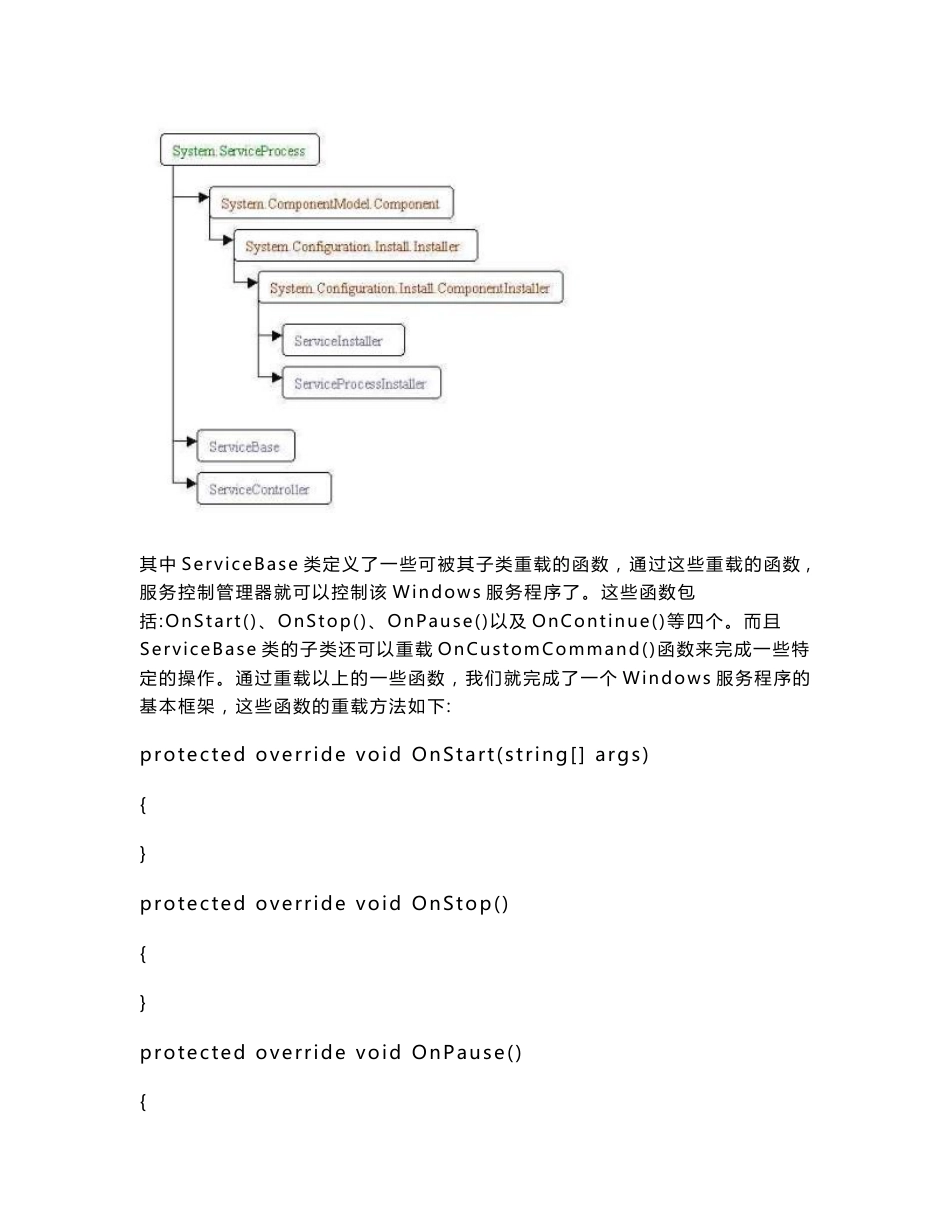 c# window服务的创建及参数说明_第3页