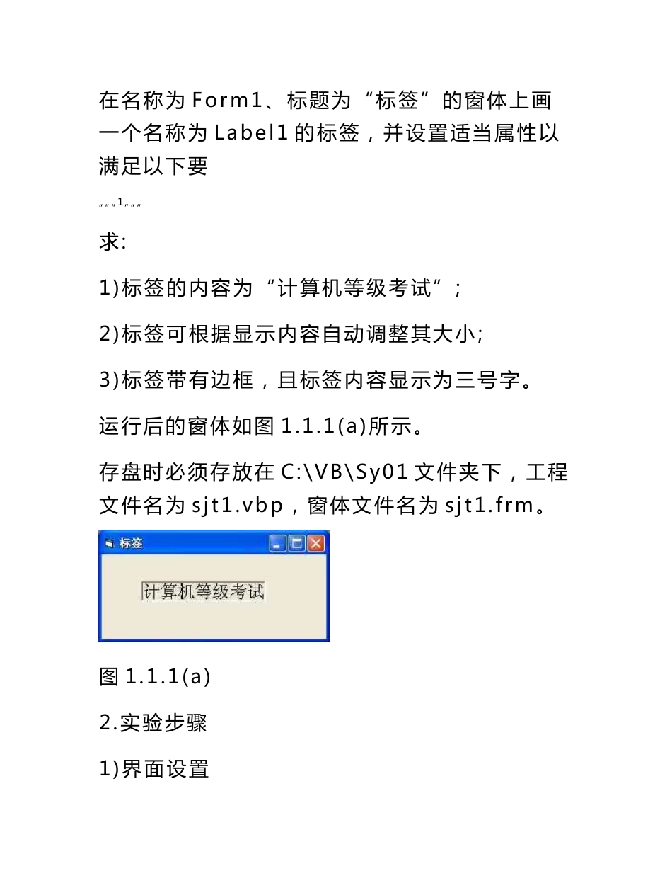 [理学]程序设计基础实验报告已做 含答案_第2页