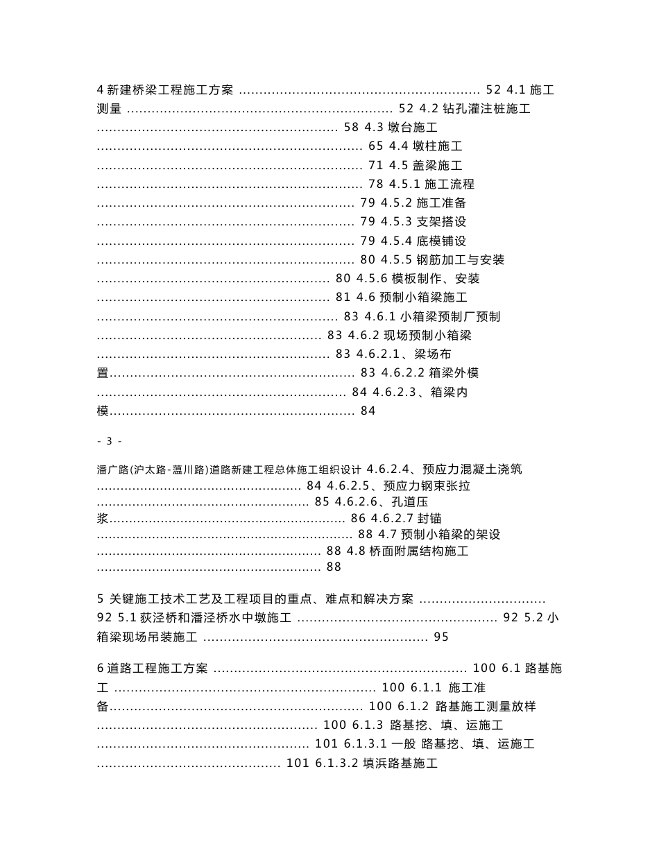 潘广路道路新建工程总体施工组织设计_第3页