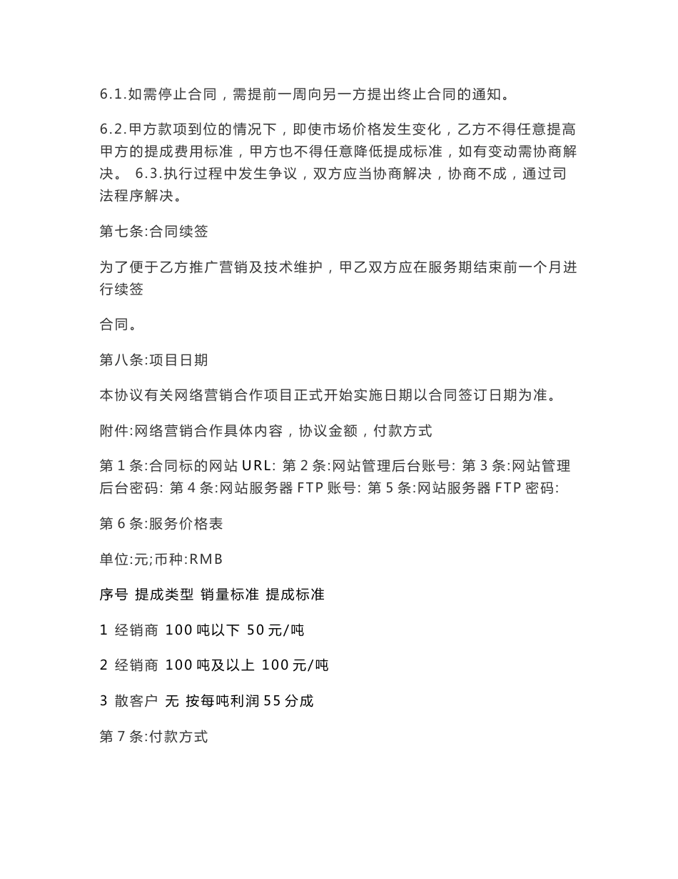 网络营销推广合作协议书_第3页