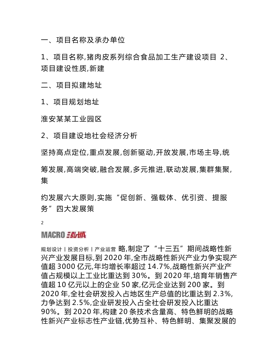 猪肉皮系列综合食品加工项目建议书_第2页