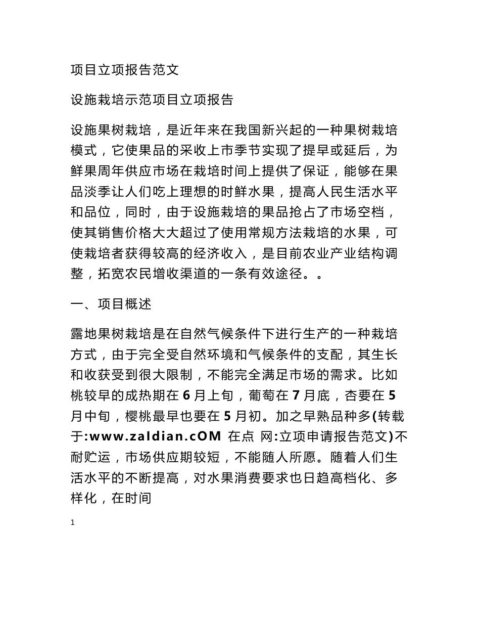 立项申请报告范文_第1页