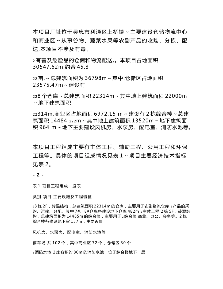 环境影响评价报告公示：吴忠市利通区上桥镇仓储物流中心及综合服务楼送审稿环评报告_第3页