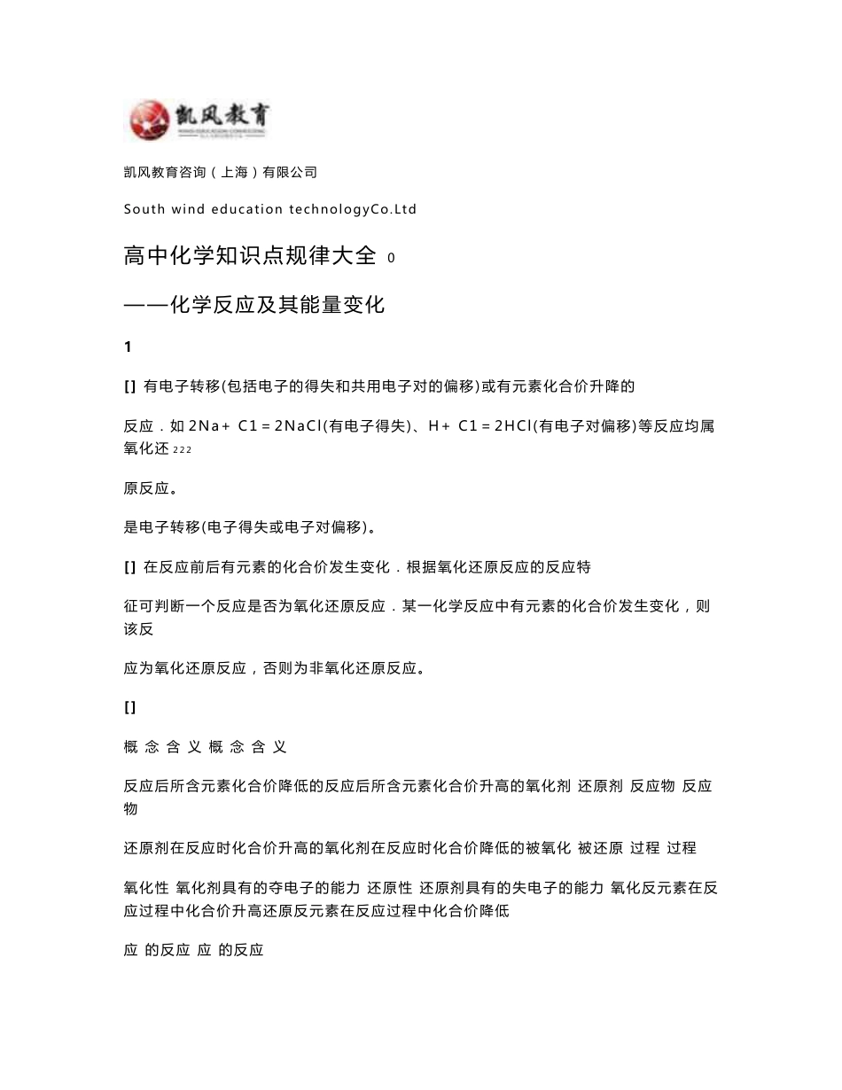 高中化学知识点_第1页