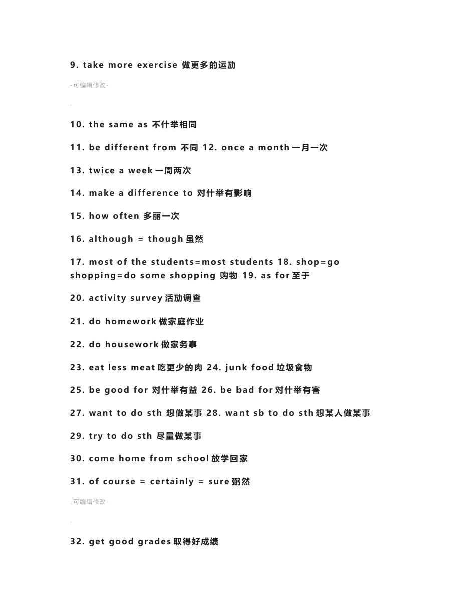 人教版八年级上册英语知识点归纳_第2页