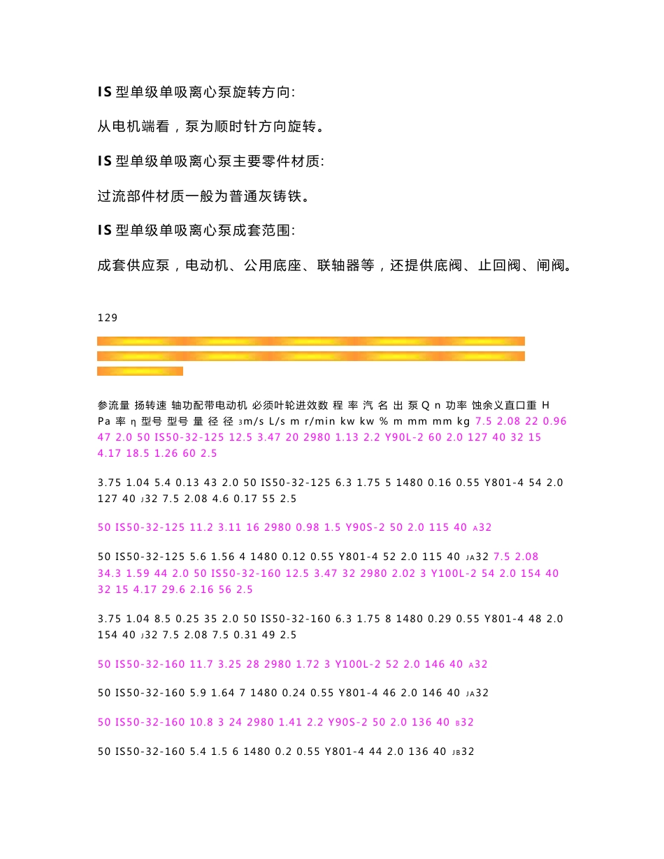 IS125-100-315型单级单吸离心清水泵型号技术参数IS型单级单吸离心泵工作原理长沙三昌泵业_第2页