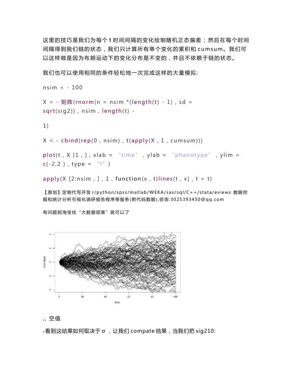 【原创】R语言布朗运动模拟降雨数据分析数据挖掘案例报告（附代码数据）_第2页