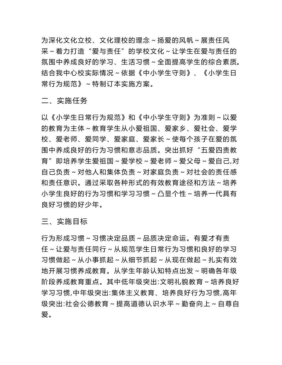 习惯养成实施方案_第2页