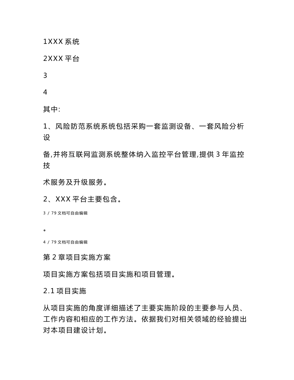 项目实施方案模板_第2页