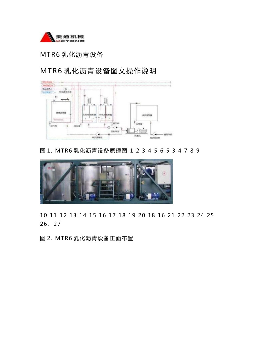 MTR6乳化沥青设备_图文操作说明(标准·2010-4-26 修改)_第2页