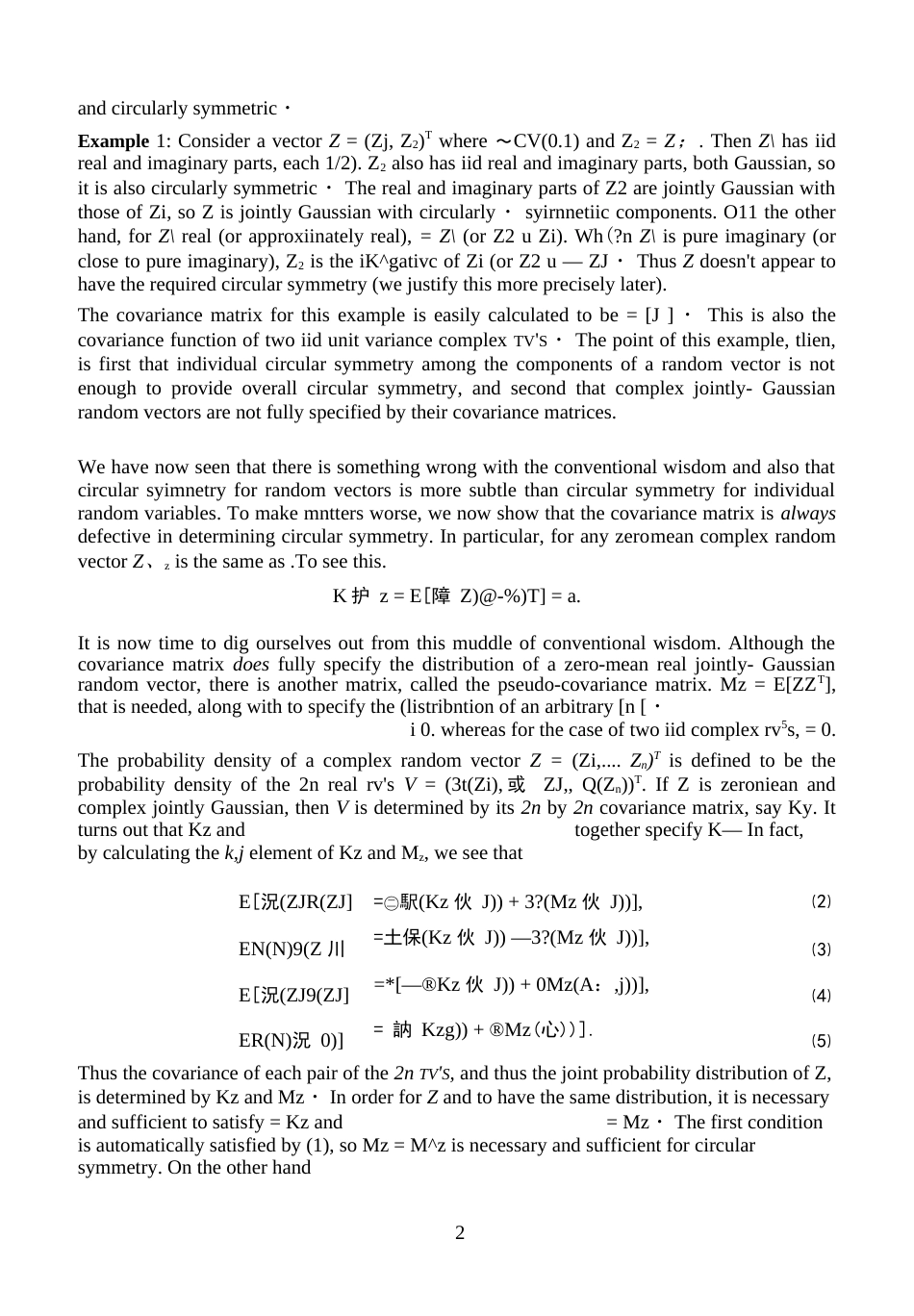 CircularlySymmetric Gaussian random vectors  _第2页