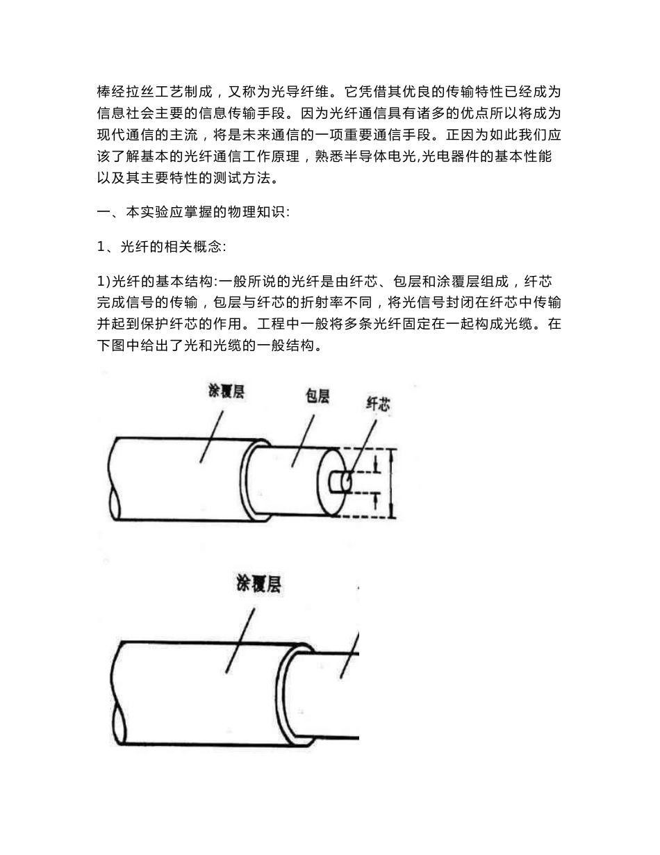 普通物理实验(下)光纤音频信号传输实验论文._第2页