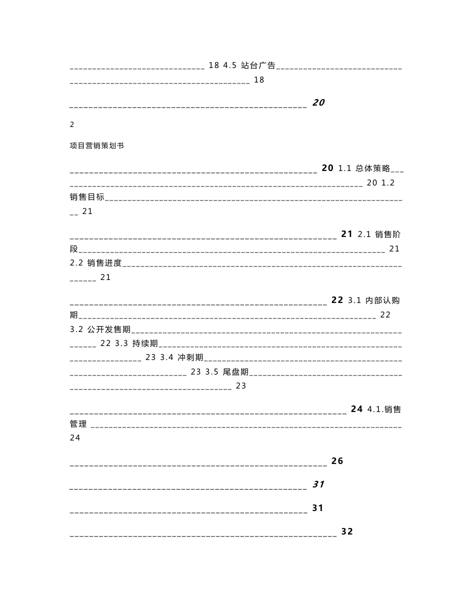 娄底项目营销策划书_第2页
