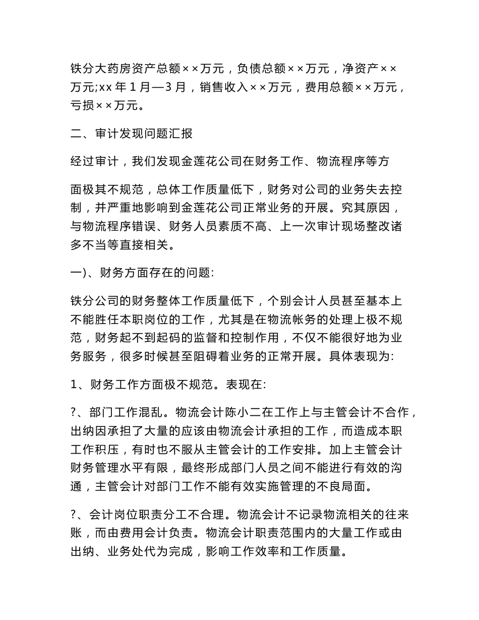 公司内部审计报告怎么写_第3页