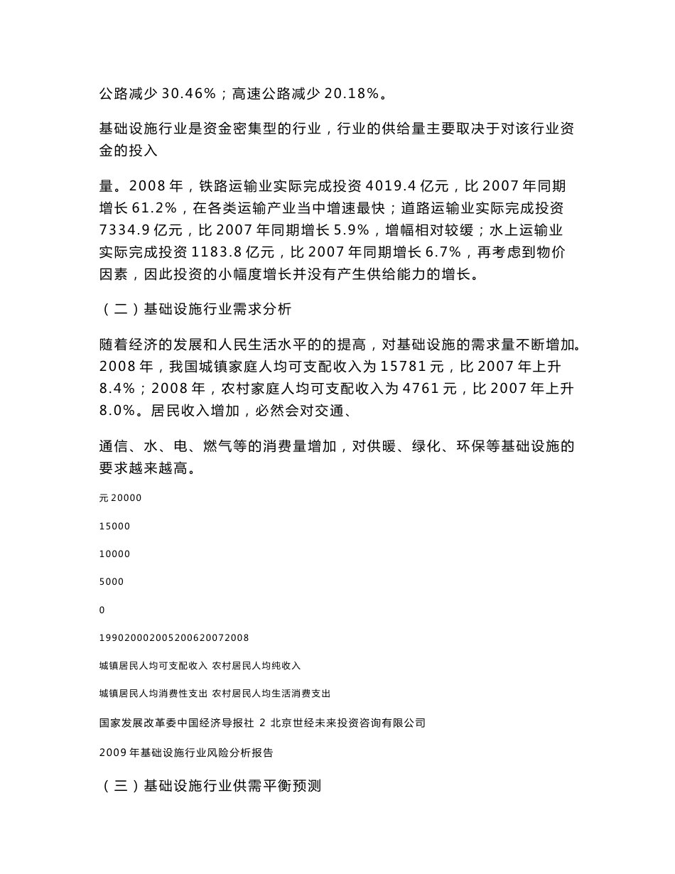 2009年基础设施行业风险分析报告_第3页