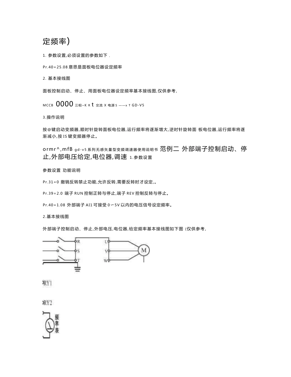 哥伦GD-V5系列无感矢量型变频器使用说明书_第3页