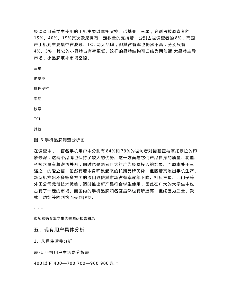 大学生手机调查分析报告_第3页