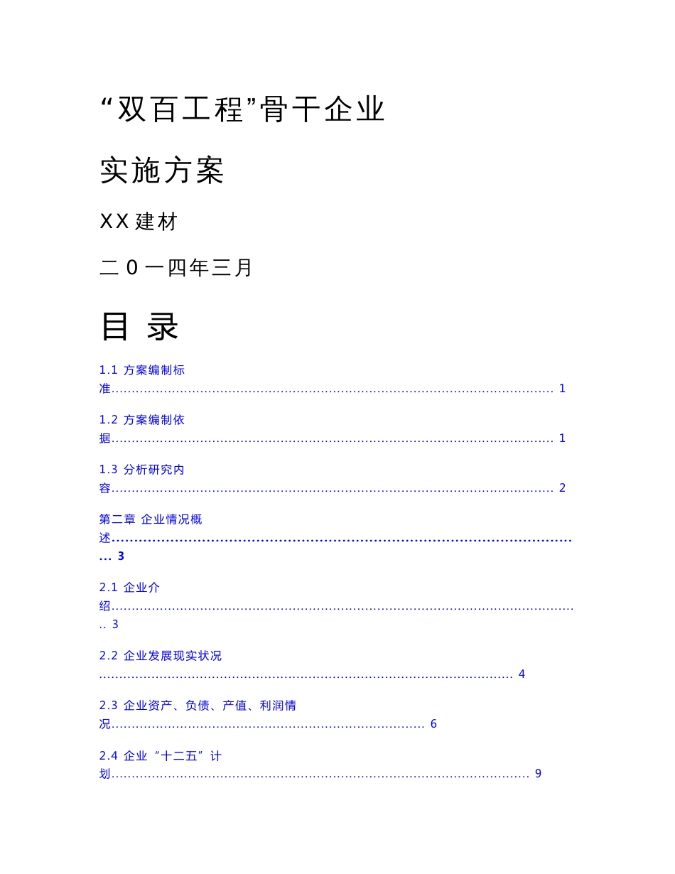 重点工程骨干企业实施专业方案_第1页