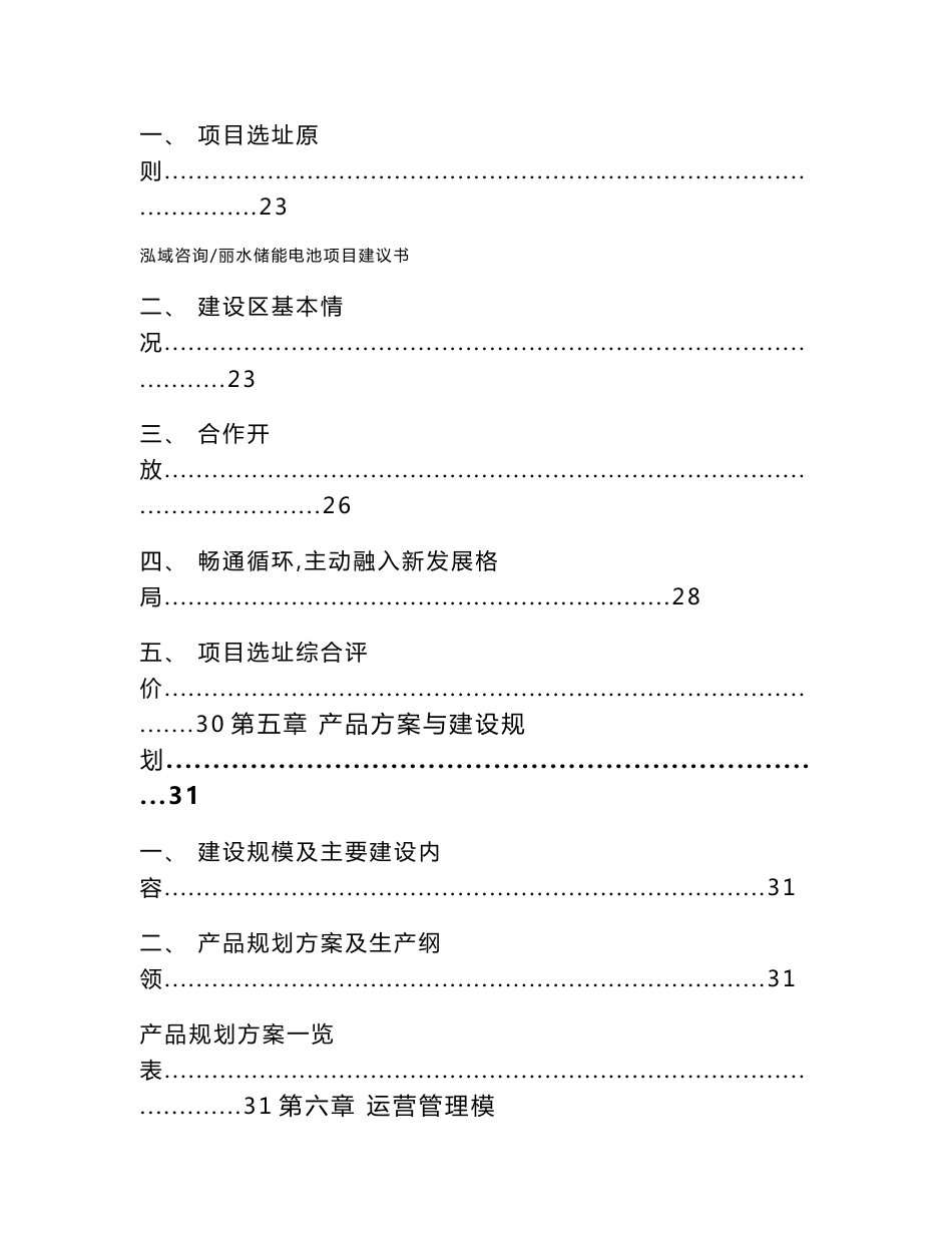 丽水储能电池项目建议书_范文模板_第3页