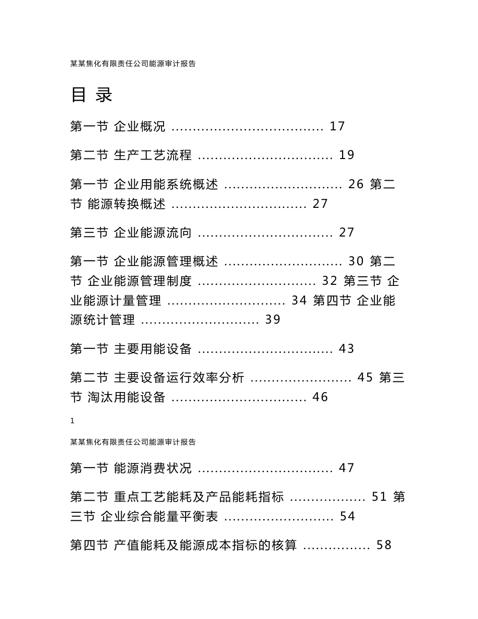 某焦化企业能源审计报告_第1页