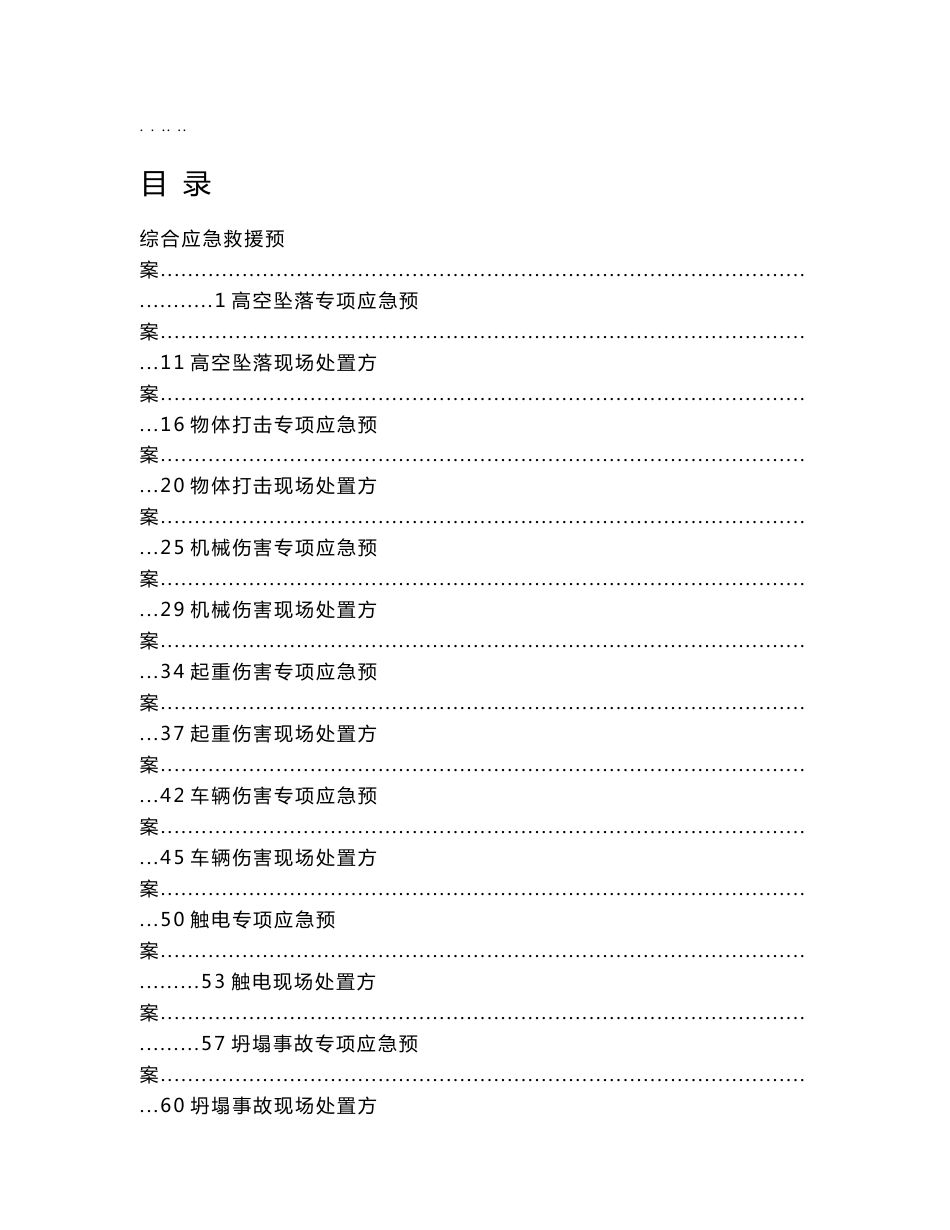 应急处置预案与现场处置方案_第1页