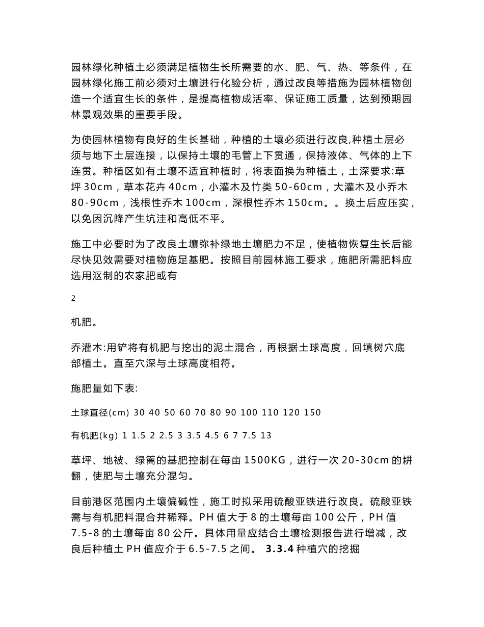 文化路苗木种植技术交底_第3页
